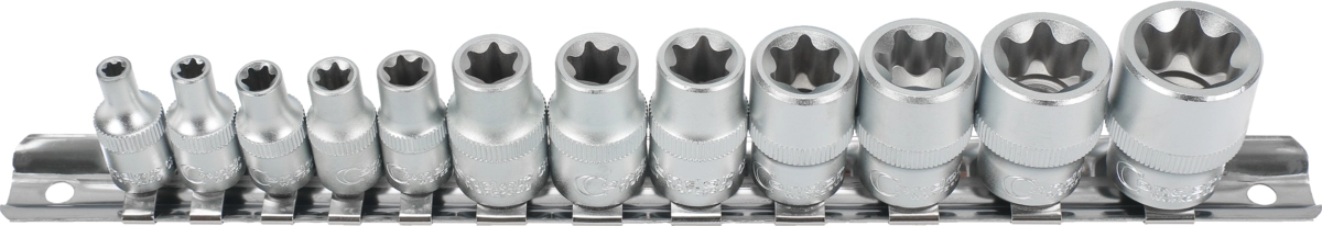 Serie 12 bussole da 1/4" Torx-E4-20