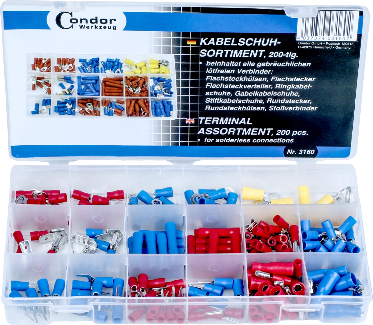 Assortimento Terminali, 200 pezzi