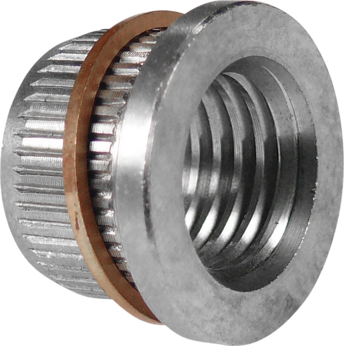 Spare Threaded Bushes, stainless steel, copper ring, 10 pcs.