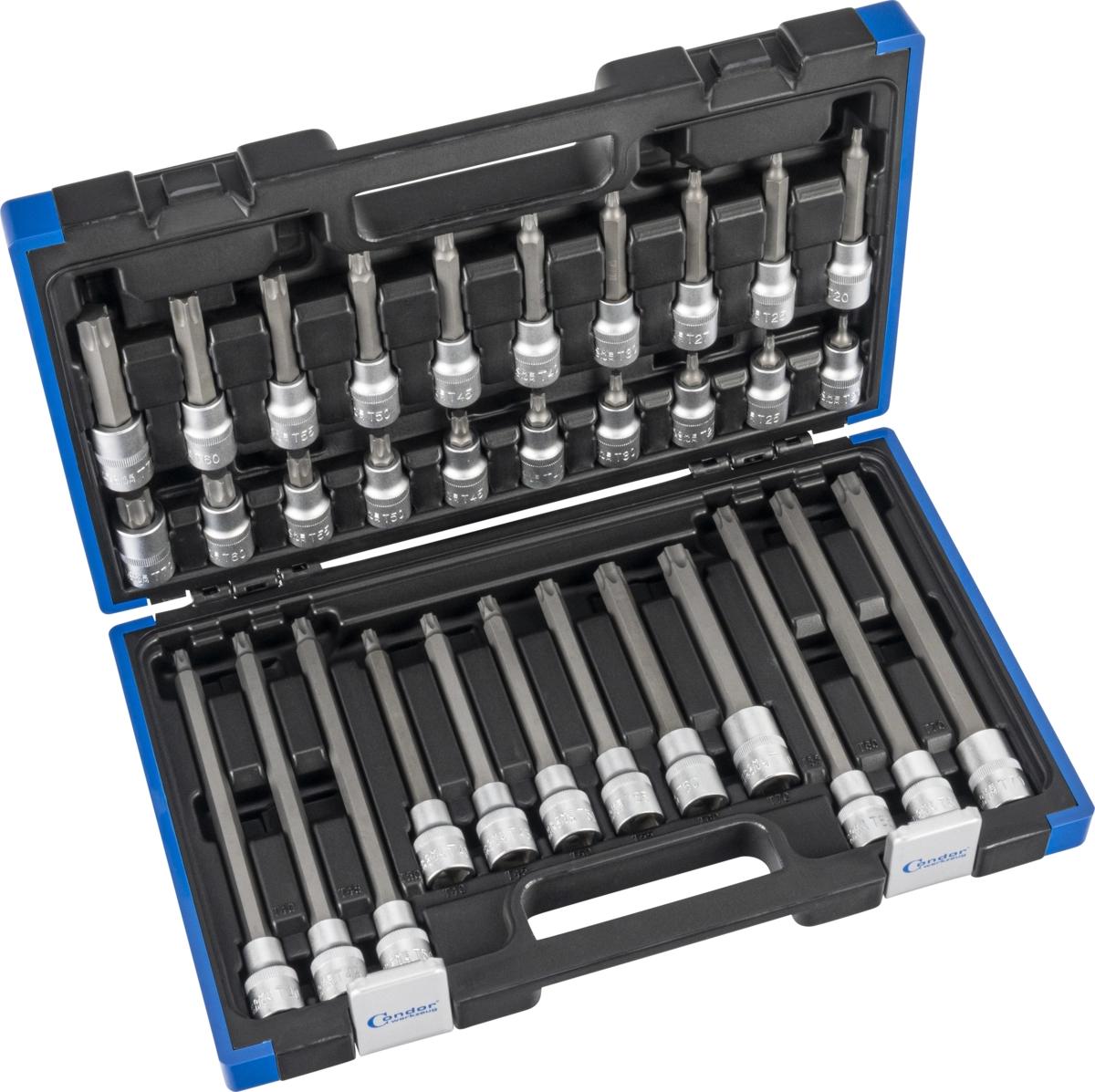 Bit-Stecknüsse, 32-tlg., 1/2", T-Profil T20-70