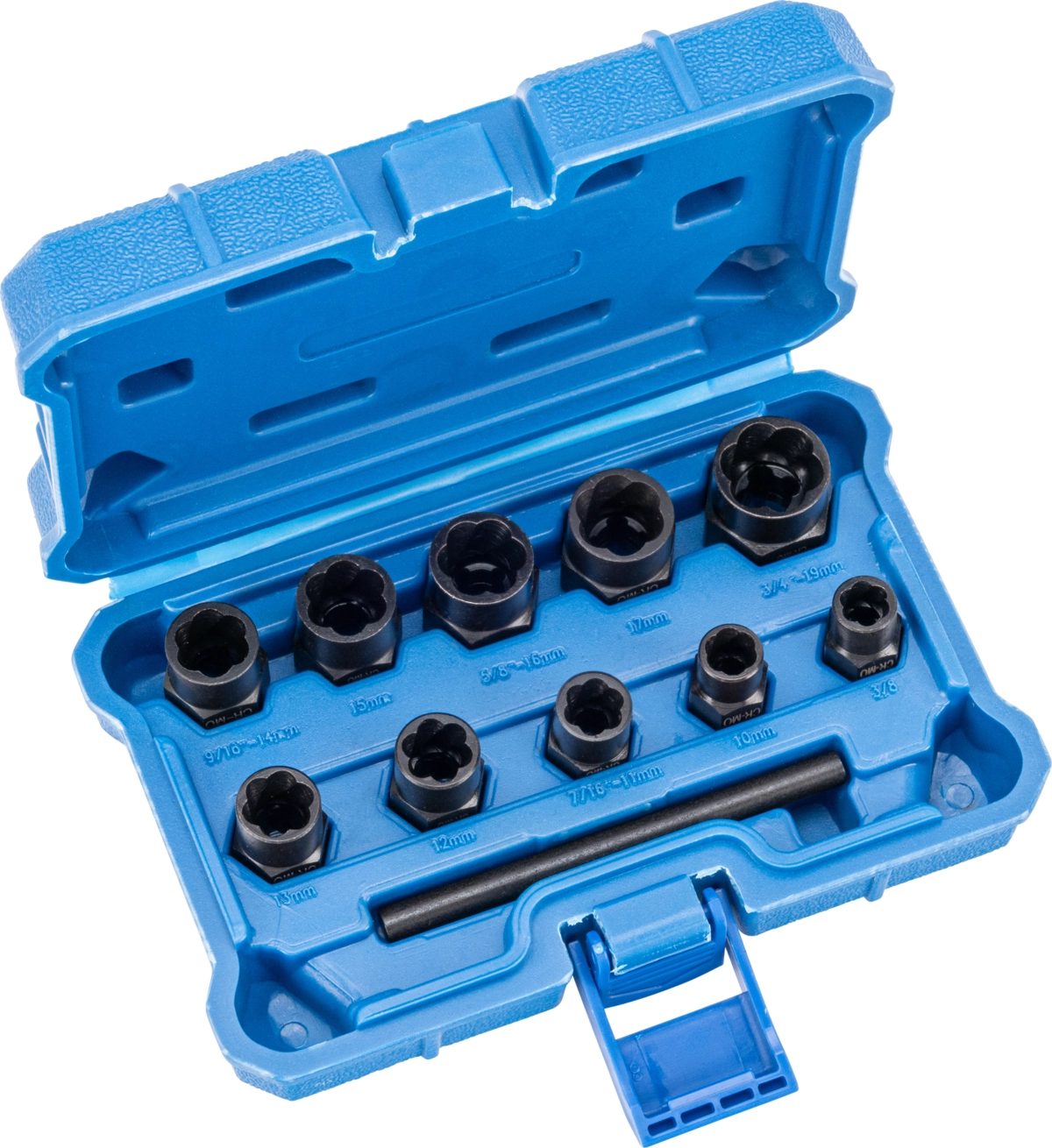 Serie 10 bussole con profilo Twist 3/8"  9-19 mm