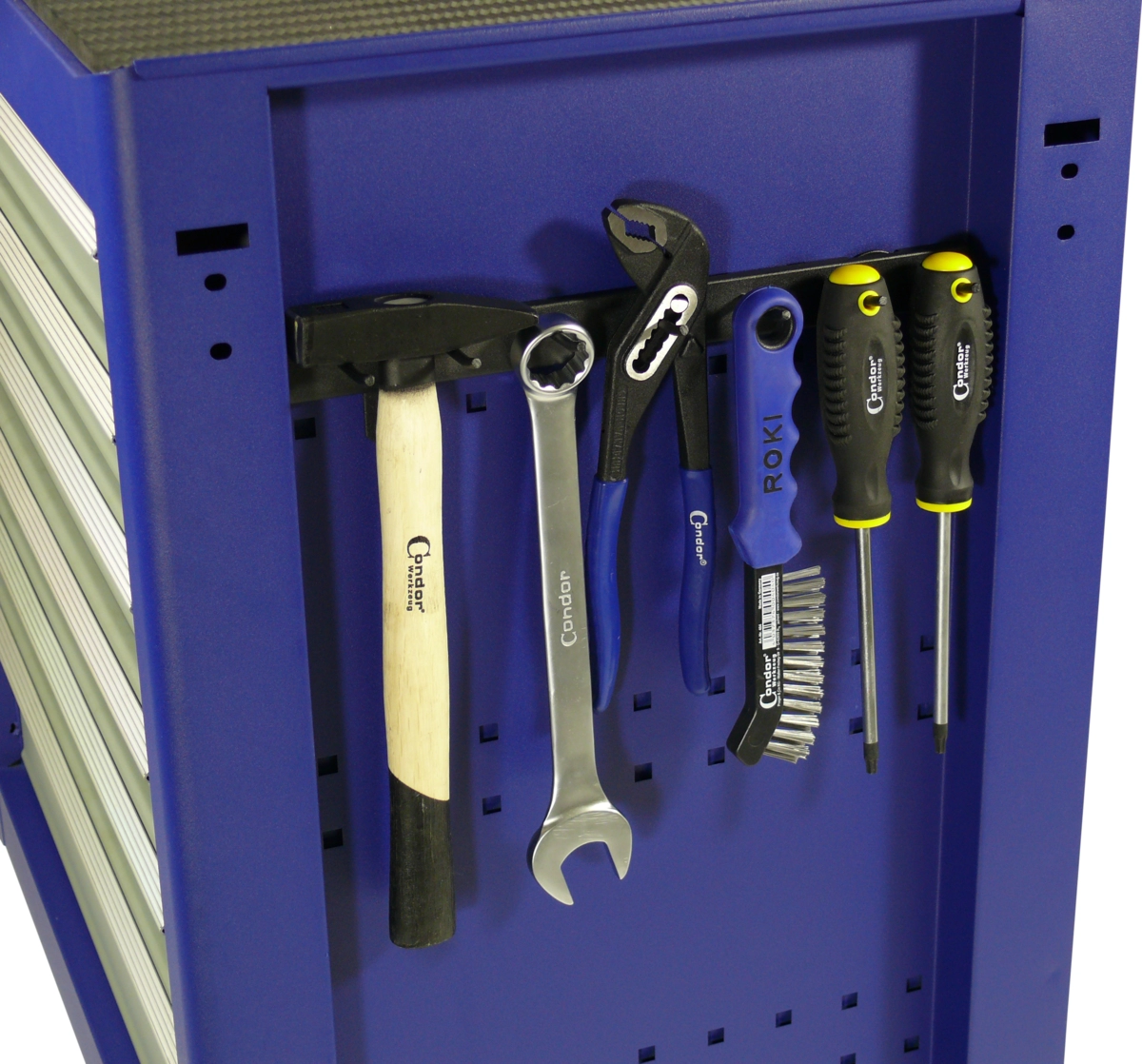 Suspension Rail with 7 hooks, for tool cabinet
