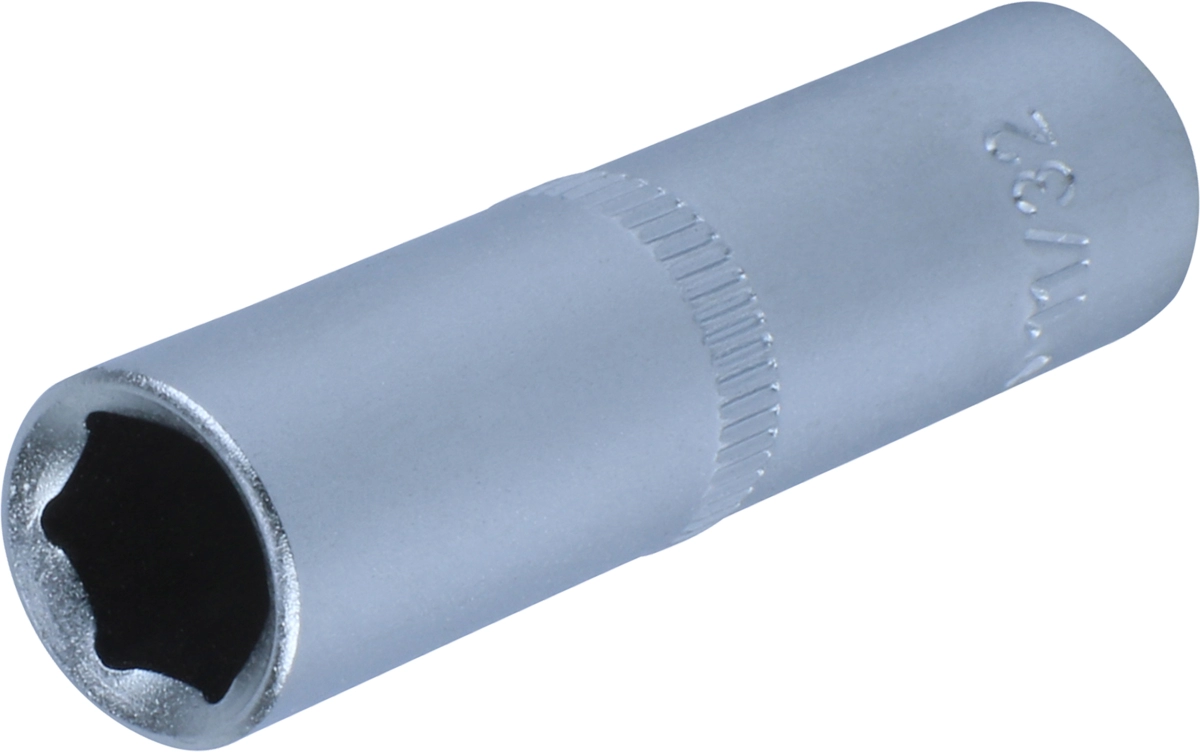 Stecknuss, 1/4", 6-kant zöllig 11/32", tief