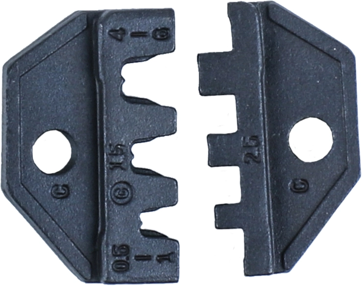 Mâchoires à sertir, pour connecteurs non isolés 0,5 - 6 mm²