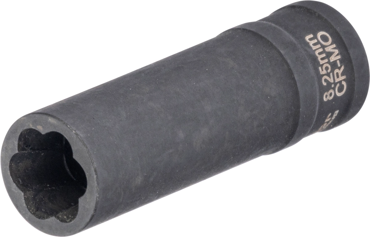 Socket, 1/4", twist profile 8.25 mm