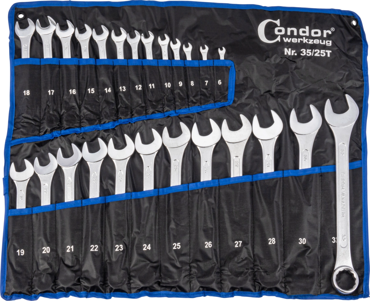 Gabel-Ringschlüssel-Satz, 25-tlg., 6-32 mm