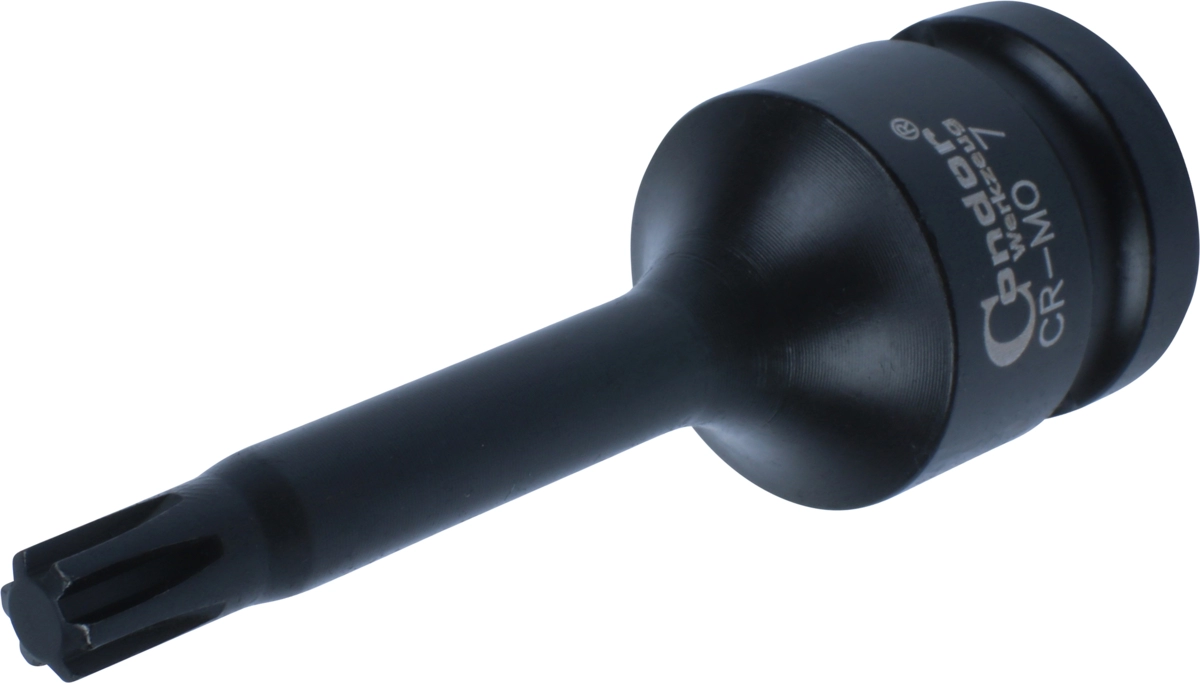 Impact Socket Bit, 1/2", Ribe-Profile, M7x78 mm