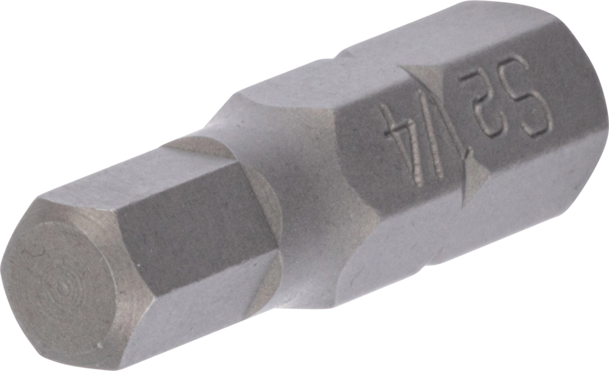 Bit, 8 mm 6-kant, Innensechskant zöllig 1/4"x30 mm
