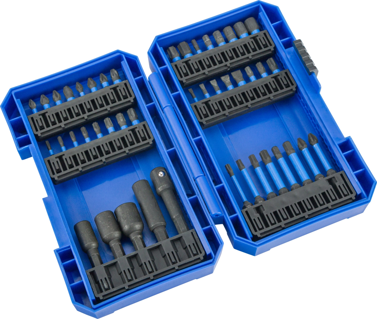 Impact Bit Assortment, 45 pcs., 1/4" hex