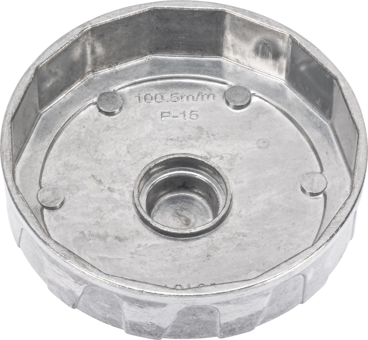 Ölfilterkappe, Aluminium-Druckguss, 3/8"/24 mm, 100.5 mm x 15 Kanten