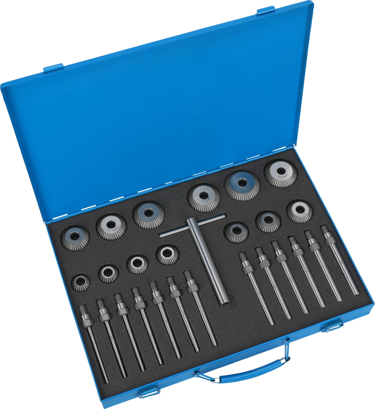 Valve Refacing + Seating Tool, 14 pcs., cutters 45+90° 30-60 mm