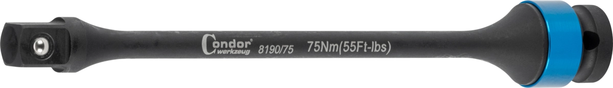 Barre de torsion, 1/2", 75 NM