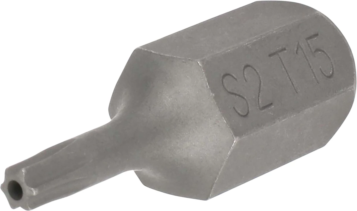 Inserto Torx c/foro esagono 10 mm T15x30 mm