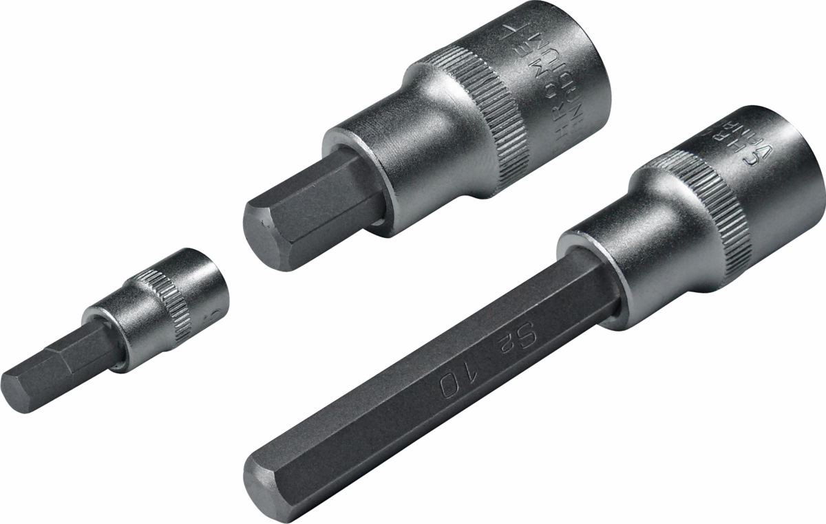 Bit-Stecknuss, 1/4", Innensechskant zöllig 1/8"x37 mm
