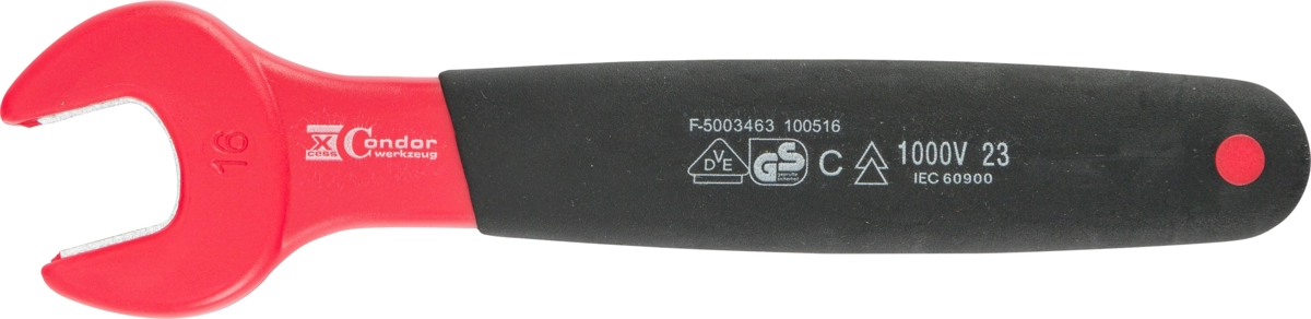 Einmaulschlüssel, VDE, 16 mm
