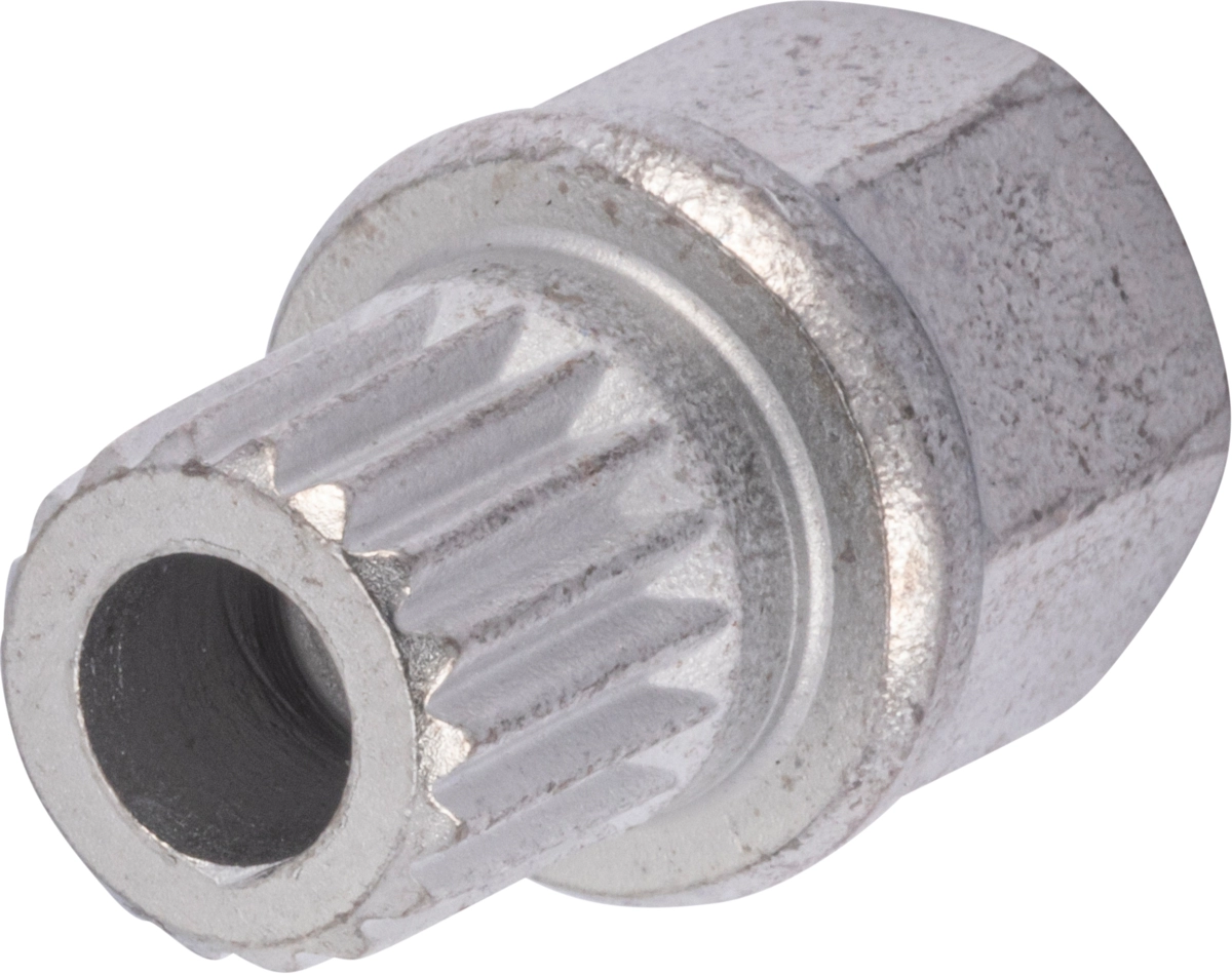 Rim Lock Socket, 17 mm hex, 34/18-pt. (with bore hole)