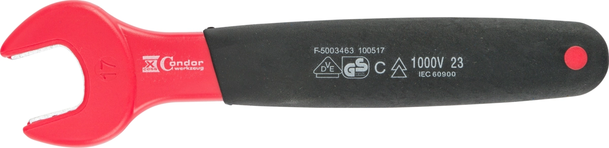 Einmaulschlüssel, VDE, 17 mm