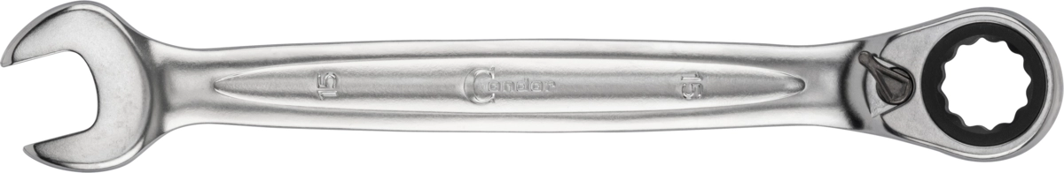 Ratchet Spanner, xcess performance, reversible, 15 mm