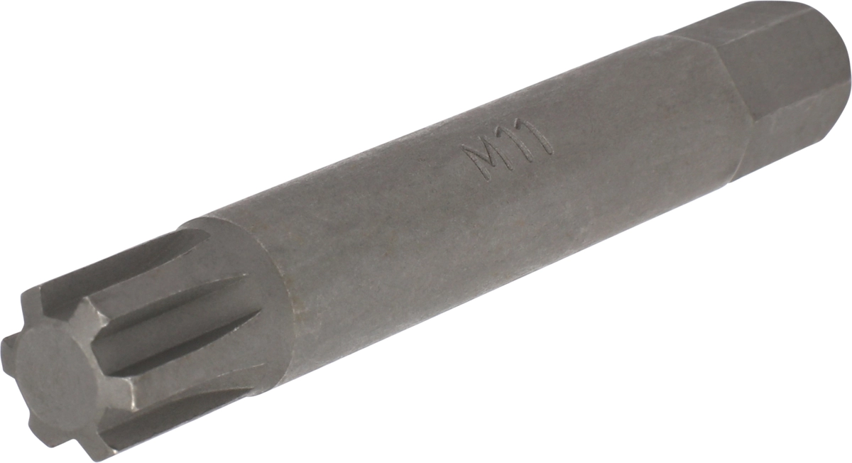 Embout, hexagone 10 mm, rainure de clavette M11x75 mm