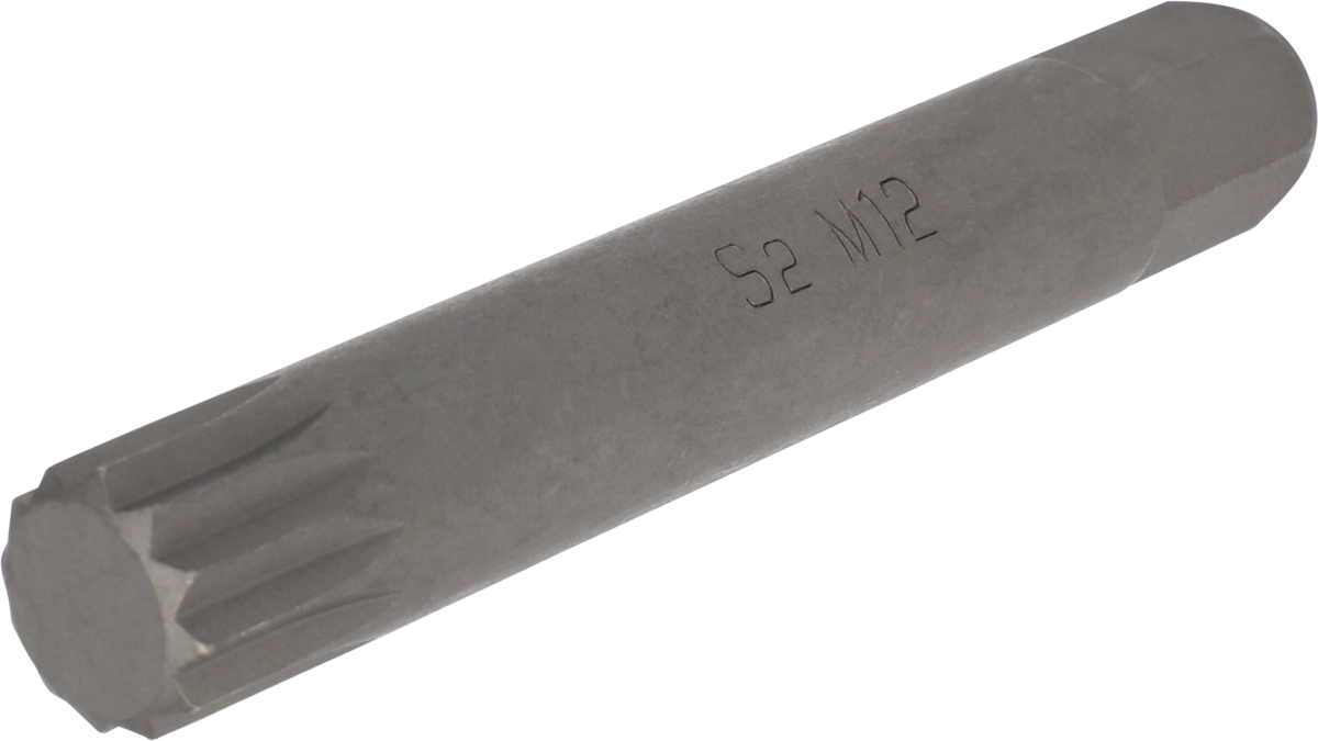 Bit, 10 mm hex, spline M12x75 mm
