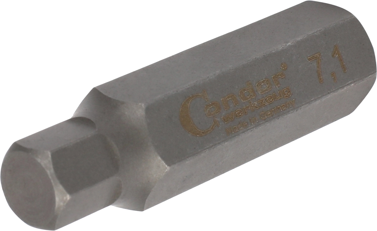 Embout, hexagone 10 mm, douille hexagonale surdimensionnée 7,1x40 mm