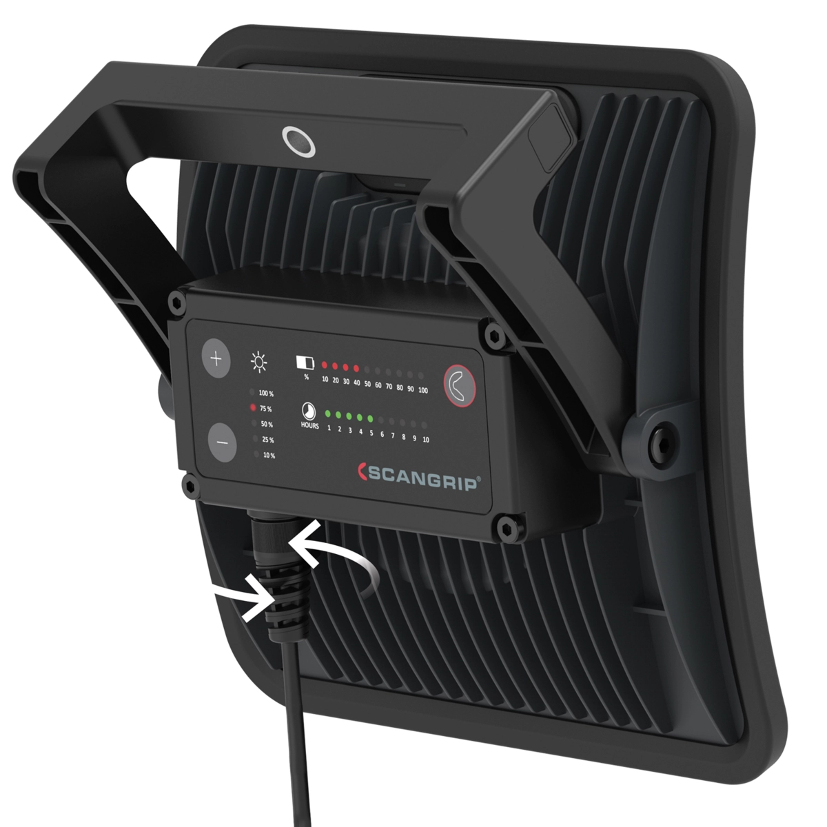 Floodlight "Nova 6K C+R", rechargeable, COB-LED