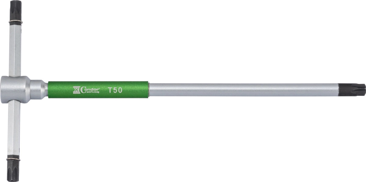 3-Vägs T-Handtagsnyckel, 250x125 mm, torx T50