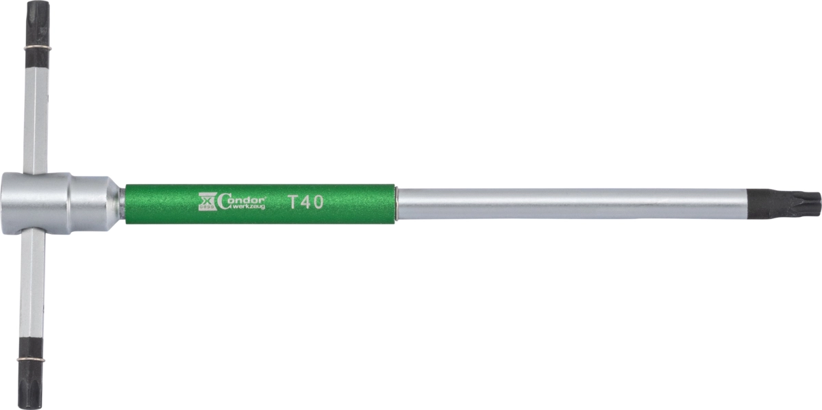 3-Vägs T-Handtagsnyckel, 210x105 mm, torx T40