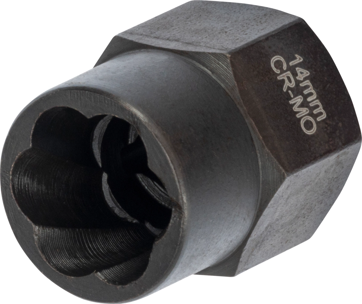 Douille à six pans, 3/8 ", profil à rainure en spirale 14 mm