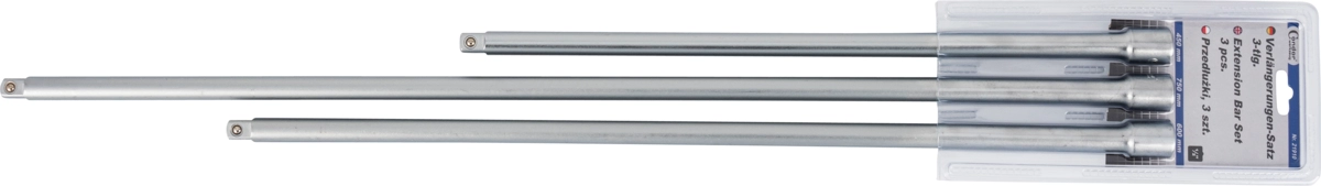 Extension Bar Set, 3 pcs., 1/2", 450/600/750 mm