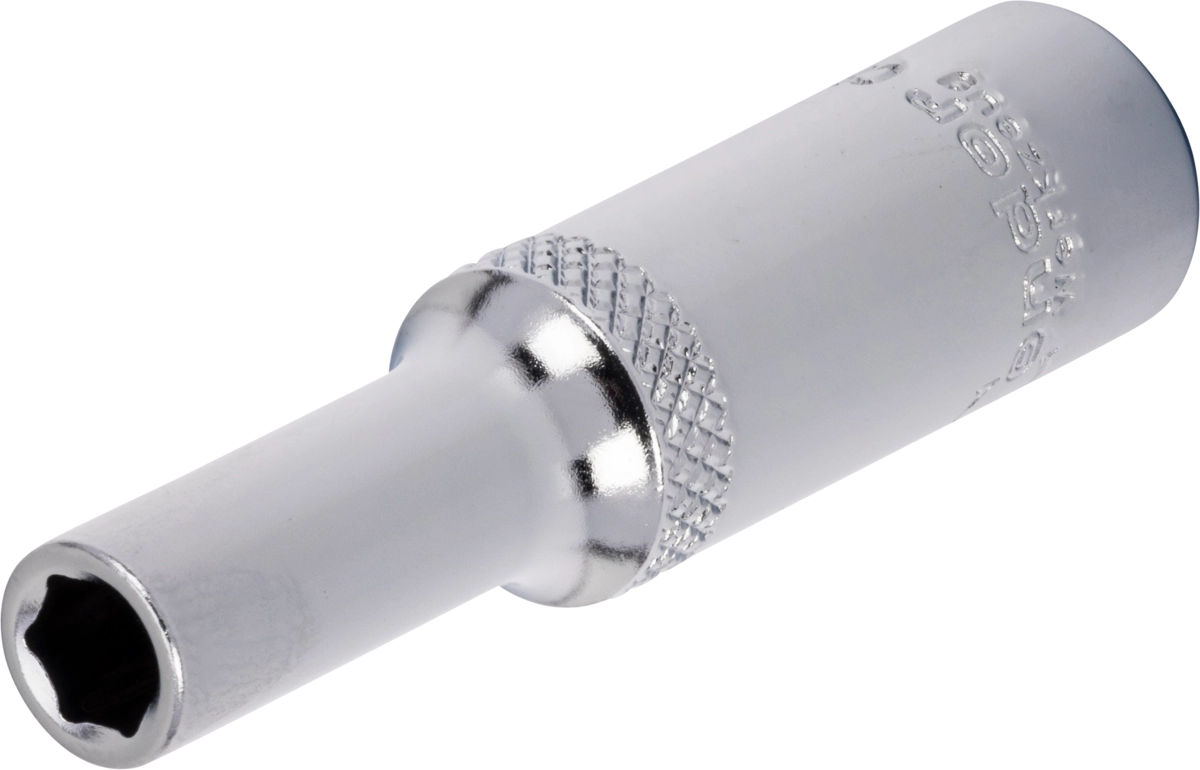 Hylsa, 1/4", 6-kant 5 mm, djup