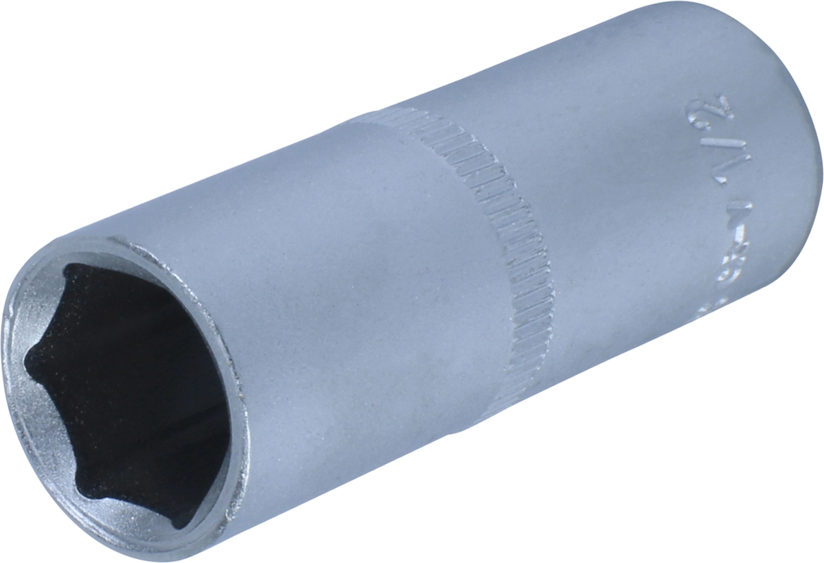 Stecknuss, 1/4", 6-kant zöllig 15/32", tief