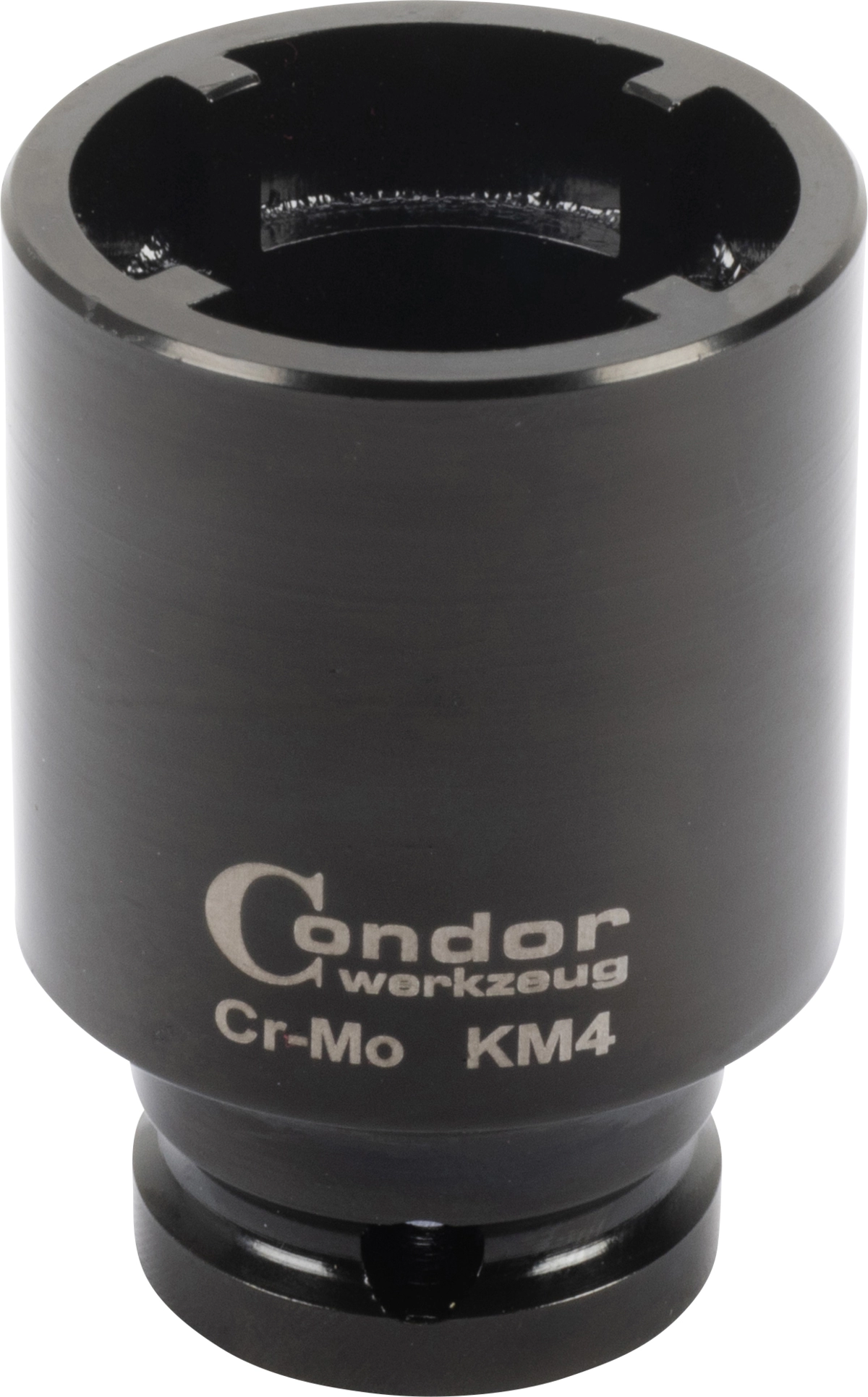 Groove Nut Socket, internal taps, 1/2" sq. drive, KM4