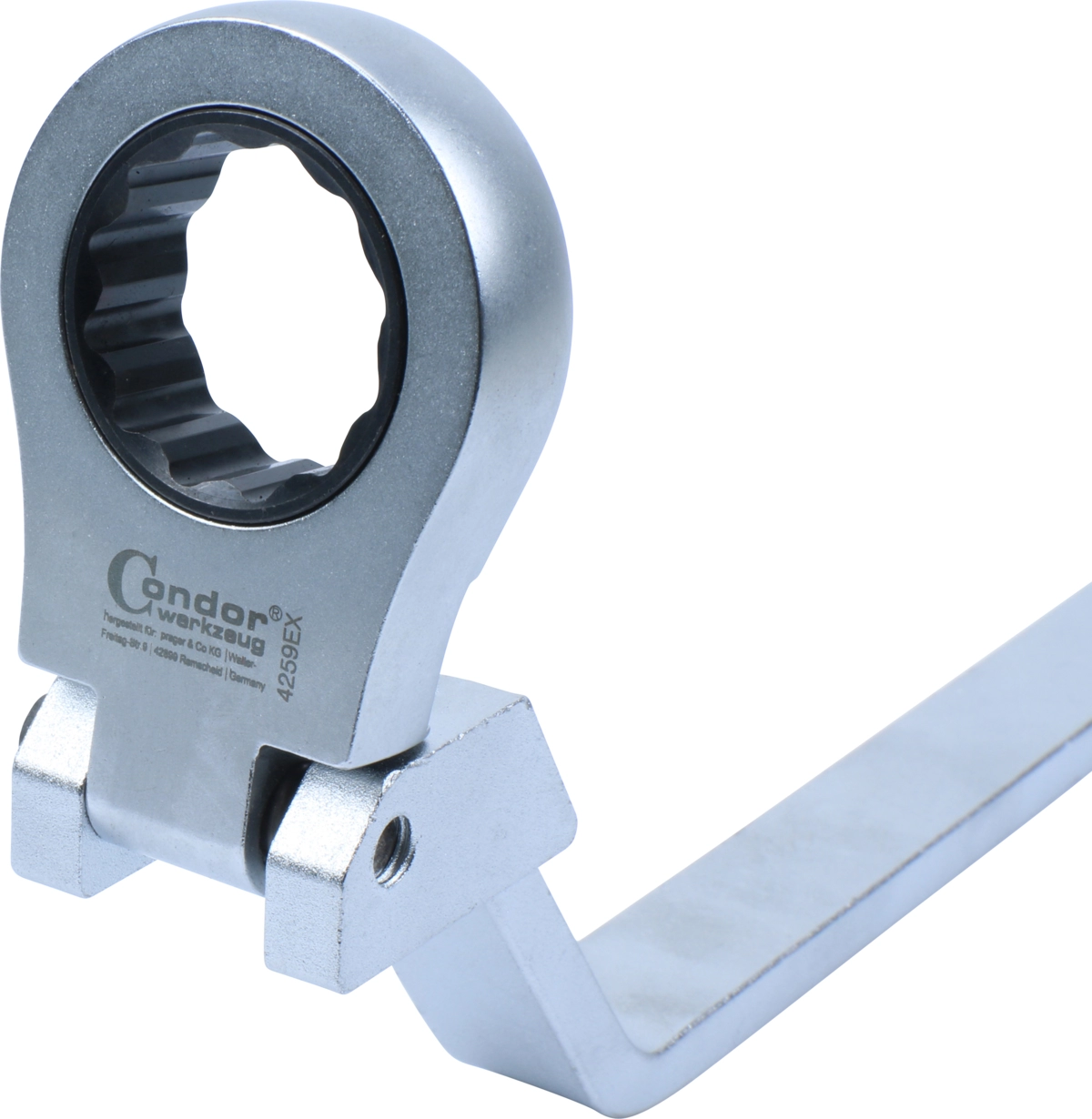Chiave per filtro olio, inclinata