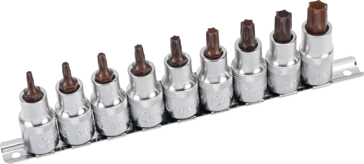 Bit-Stecknüsse, xcess performance, 9-tlg., 1/2", T-Profil T20-60
