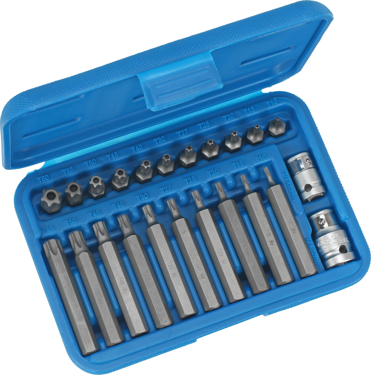 Bit-Sortiment, 23-tlg., 3/8+1/2", T-Profil SLB T10-60