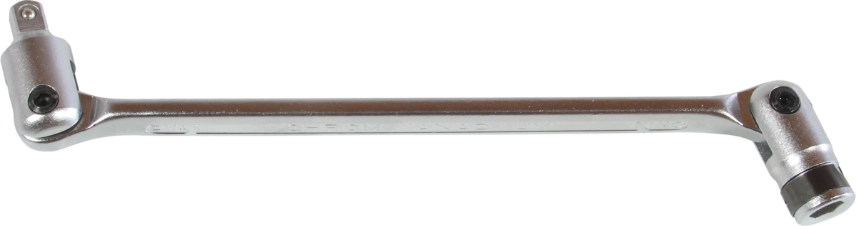 Clé articulée, douille hexagonale 1/4" + carré extérieur 1/4"