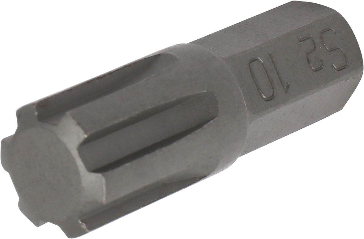 Embout, hexagone 8 mm, rainure de clavette M10x30 mm