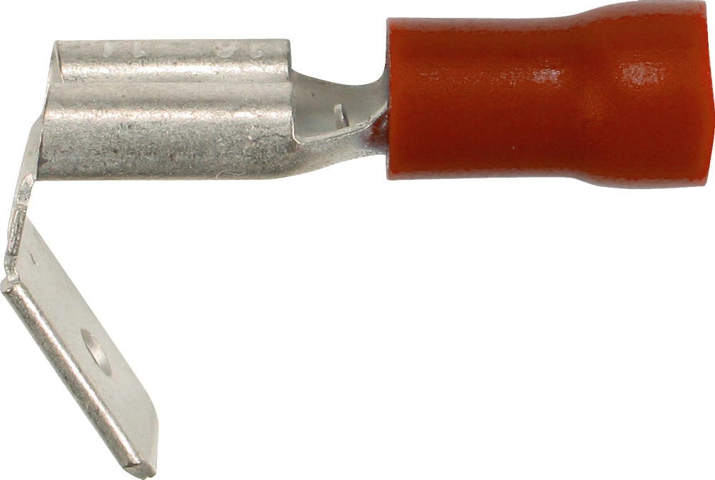 Connecteur plat, 100 pièces, rouge, 0,5-1,5 mm², 6,3 mm