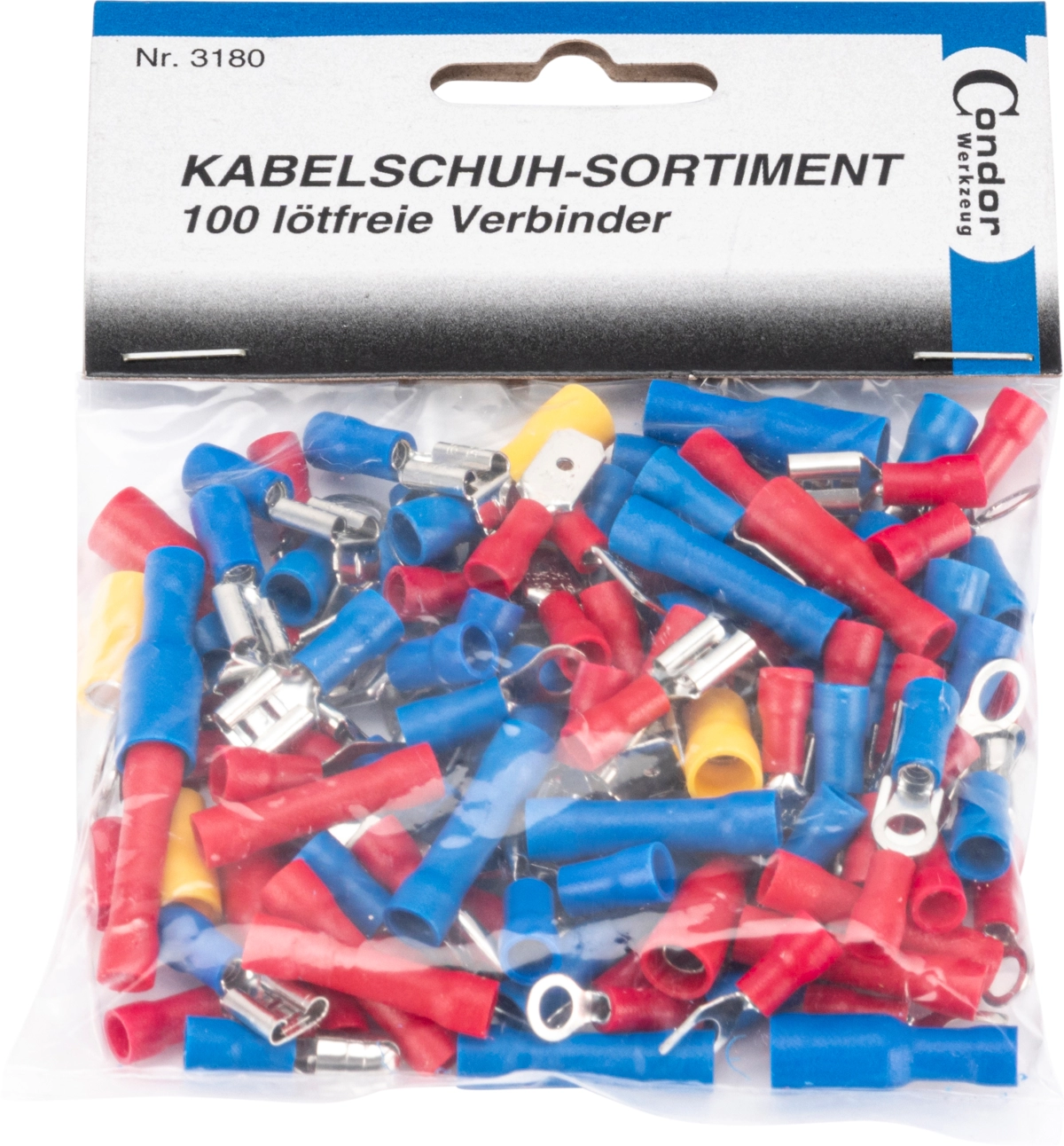 Kabelschuh-Sortiment, 100 St. Verbinder