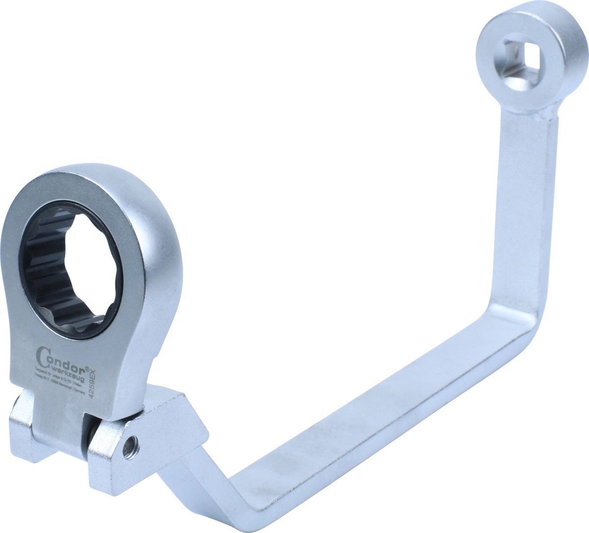 Oljefilter nyckel med flexibelt huvud, böjd, Ford / PSA