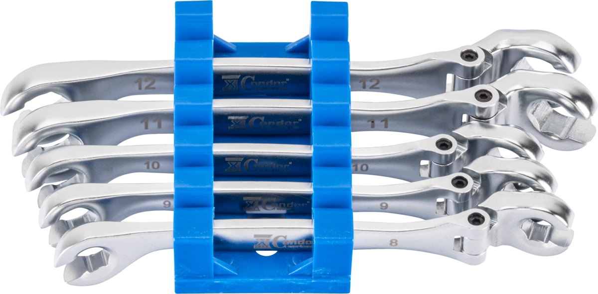 Bromsluftningsnyckel Set, 5 delar., ledbar, 8-12 mm