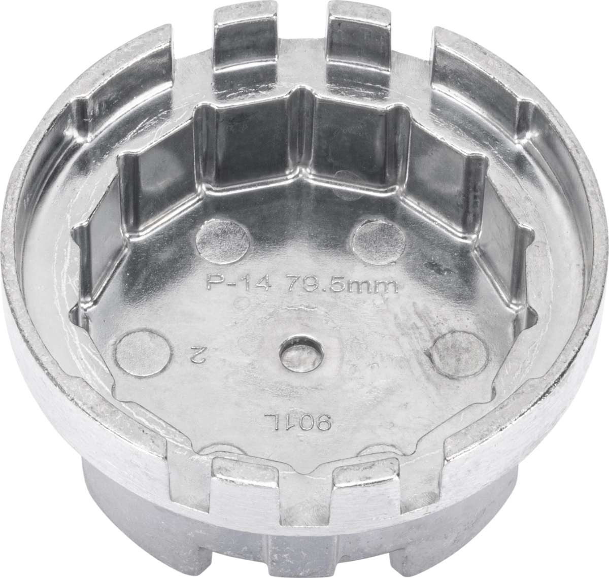 Ölfilterkappe, Aluminium-Druckguss, 3/8"/27 mm, 79.5 mm x 14 Kanten