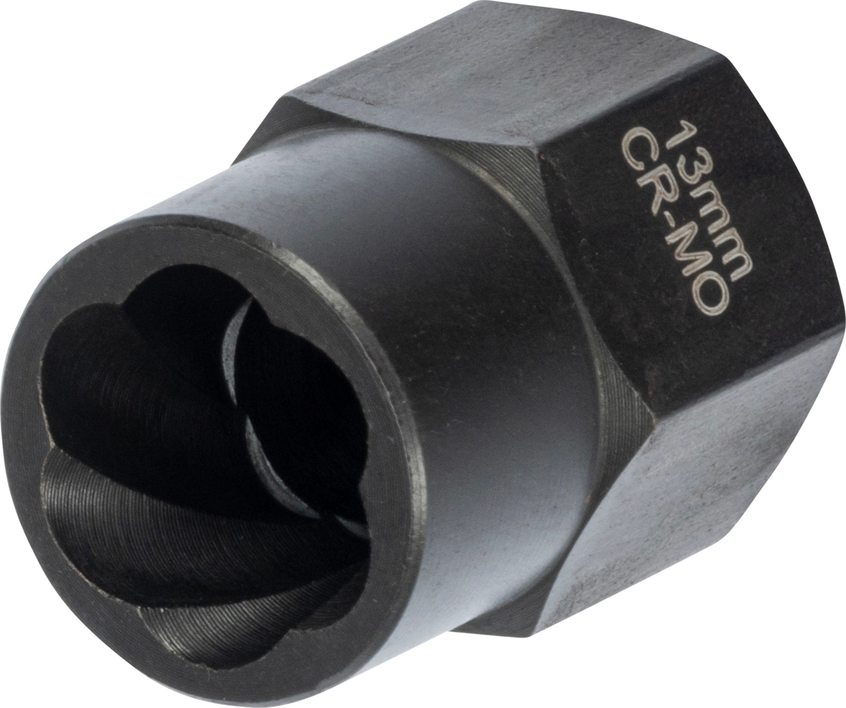 Douille à six pans, 3/8 ", profil à rainure en spirale 13 mm
