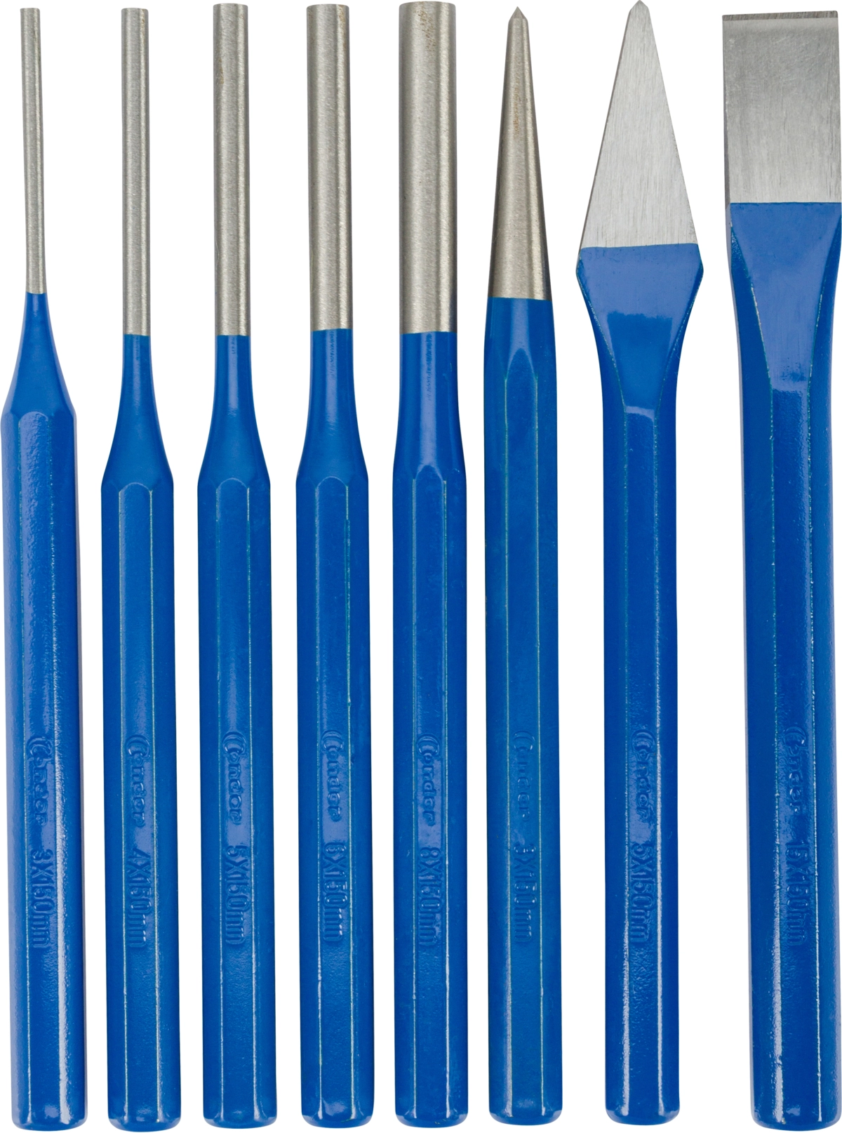Pin Punch and Chisel Set, 8 pcs.