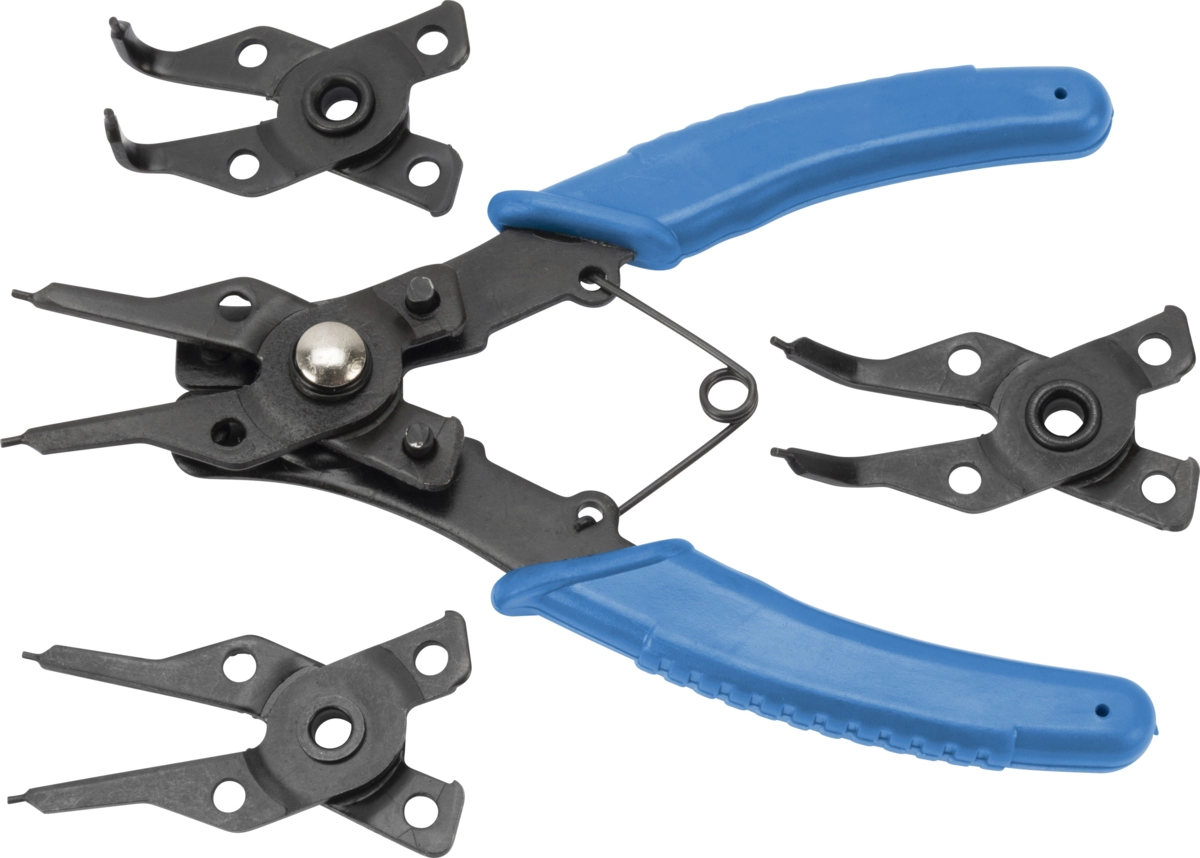 Sprengringzange, 160 mm, 4 auswechselbare Köpfe