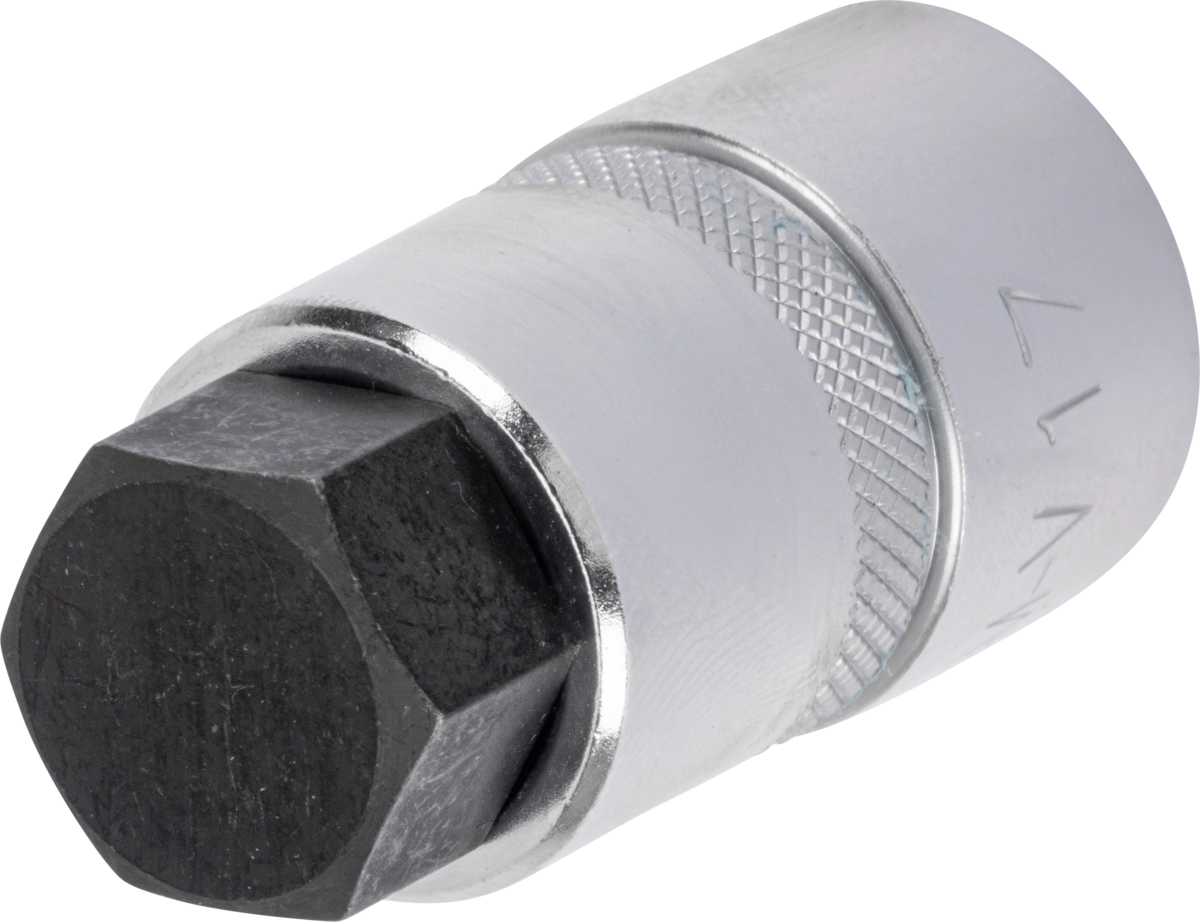 Douille embout, 1/2 ", extra courte, douille hexagonale 17x45 mm