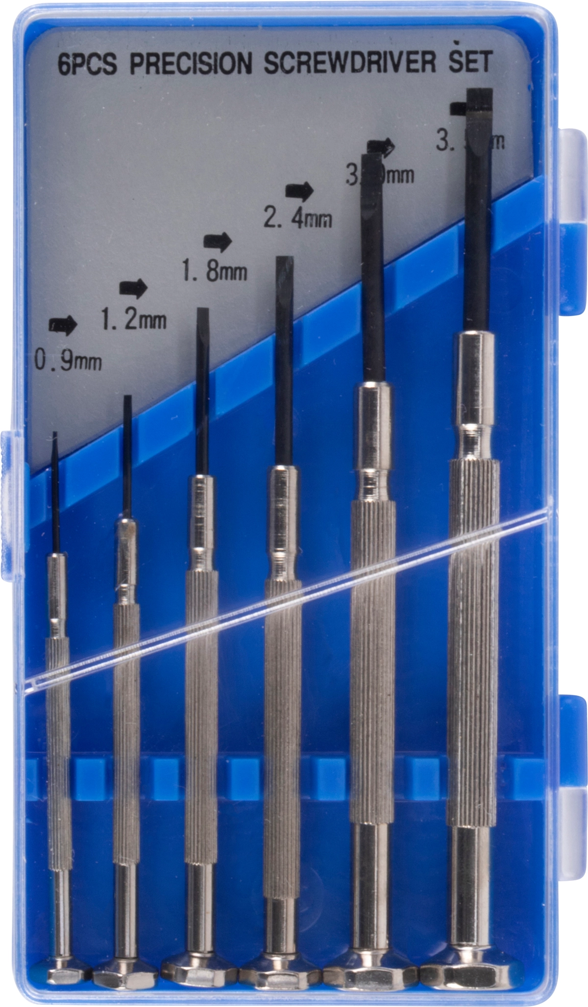 Feinmechaniker-Schraubendreher-Satz, 6-tlg., Schlitz 0.9-3.5 mm