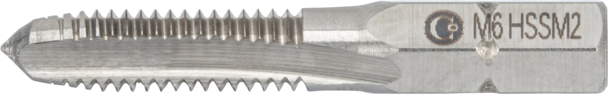 Tap Bit, 1/4" hex shank, HSS-G M2, M6x1.0