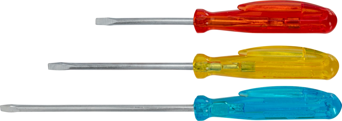 Radio screwdrivers on card, 12 pieces, plastic clip